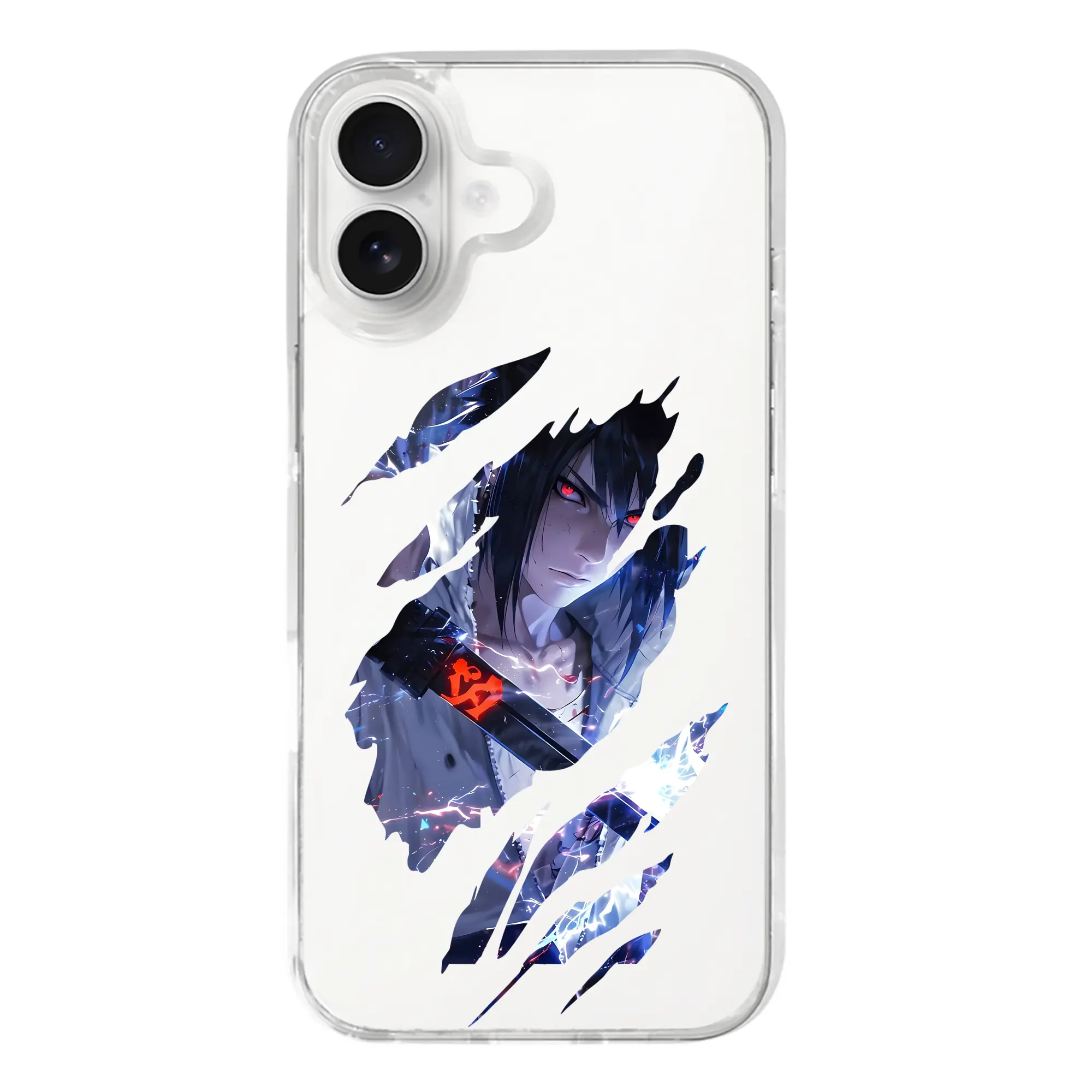 ナルト グッズ うちは サスケ - iPhone 17シリーズ 透明スマホケース – 薄型・耐衝撃・精密フィット保護カバー